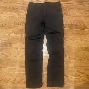 prAna Men’s Stretch Pants Dark Grey Slim Size 32
